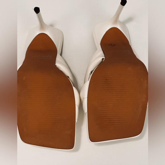 Steve Madden Lyric White Square Toe Stiletto Size 8 - Picture 12 of 13